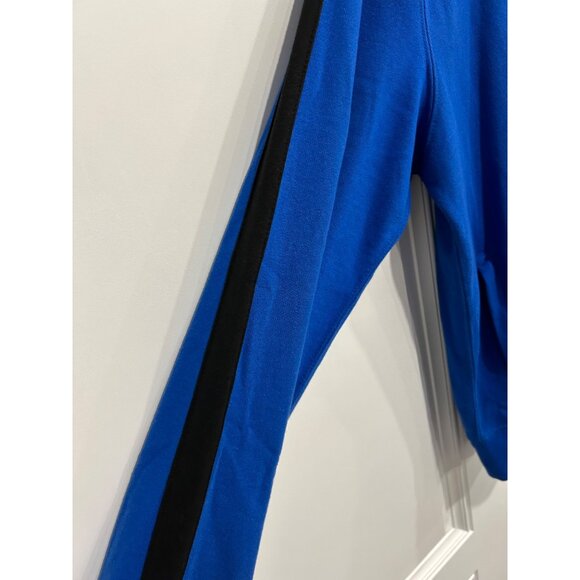 Chaps NWT Mens Blue Track Jacket With Black Stripes Full Zip Size L - Picture 4 of 11